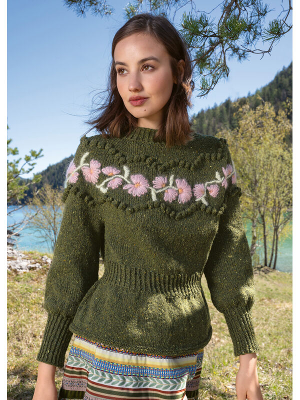 Lana Grossa RUNDPASSENPULLI Landlust Soft Tweed 180 & Silkhair