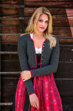 Lana Grossa SPENZERJÄCKCHEN MIT ROSENMUSTER COOL WOOL Melange (GOTS)