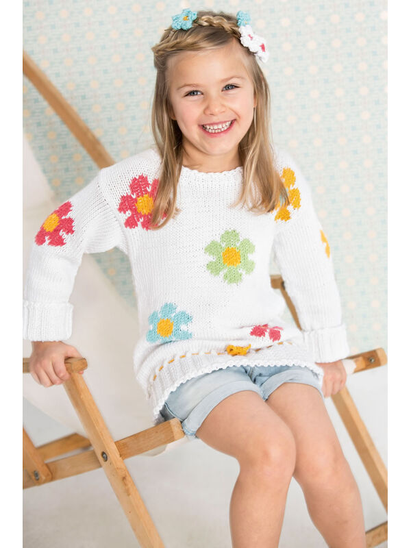Lana Grossa PULLOVER und BLUMEN Organico