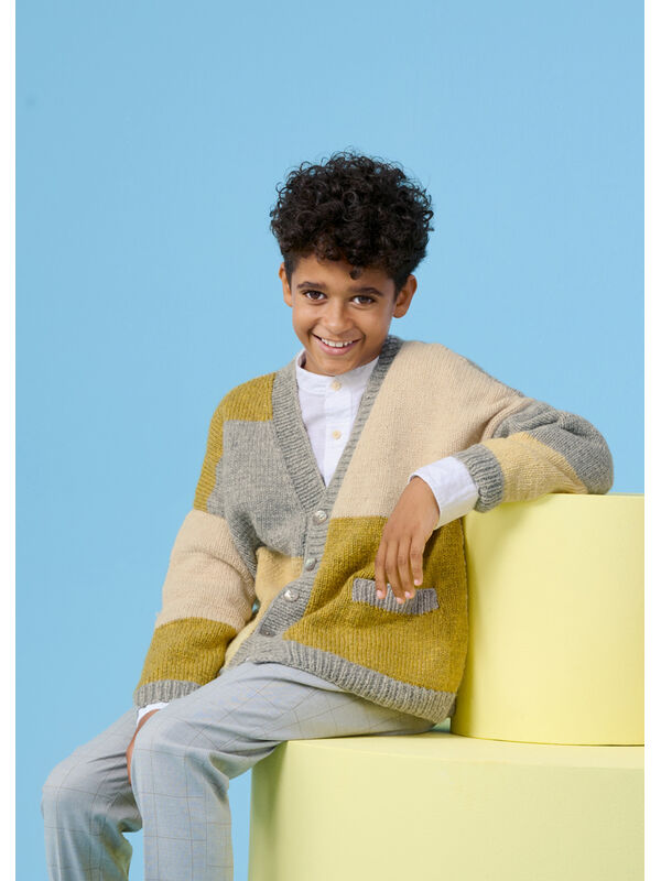 Lana Grossa COLOR-BLOCK JACKE Cool Merino