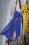 Lana Grossa SCHAL IN QUERRIPPEN MIT FRANSEN Silkhair