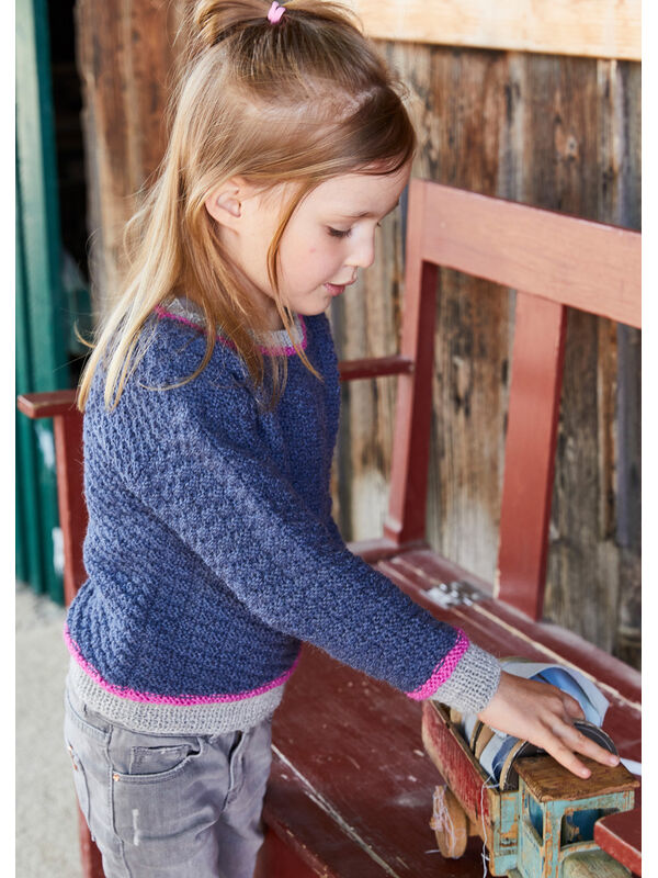 Lana Grossa KINDERPULLOVER Landlust Alpaka Merino 160