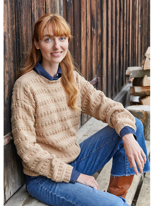 Lana Grossa HÄKELPULLOVER Landlust Alpaka Merino 160