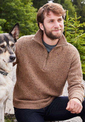 PULLOVER MIT REISSVERSCHLUSS Landlust Soft Tweed 80 von Lana Grossa