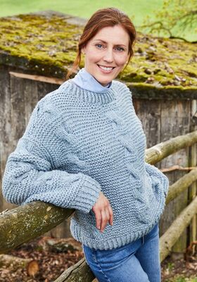 LOCKERER PULLOVER Landlust Winterwolle von Lana Grossa