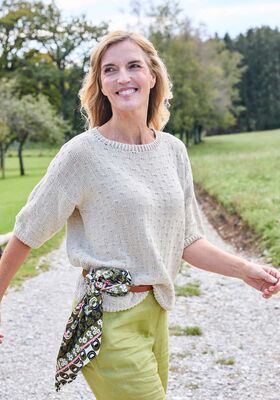 HALBARM-PULLOVER Landlust-Sommerseide von Lana Grossa