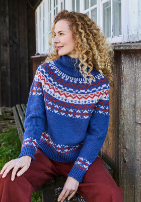 ROLLKRAGENPULLOVER Landlust Naturwolle von Lana Grossa