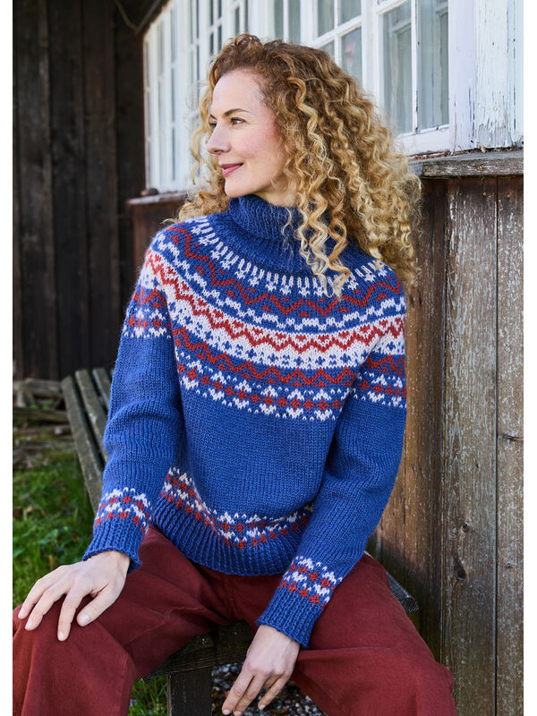 Lana Grossa ROLLKRAGENPULLOVER Landlust Naturwolle