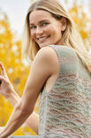 Lana Grossa TOP MIT WELLENMUSTER Solo Lino Print