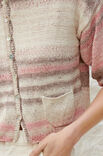 Lana Grossa JACKE GLATT RECHTS MIT KNOPFLEISTE Aruba