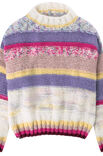 Lana Grossa PULLOVER Lovely Cotton, Furry, Brushy Print/Uni & Hazy