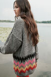 Lana Grossa PULLOVER Country Tweed, Brushy & Furry
