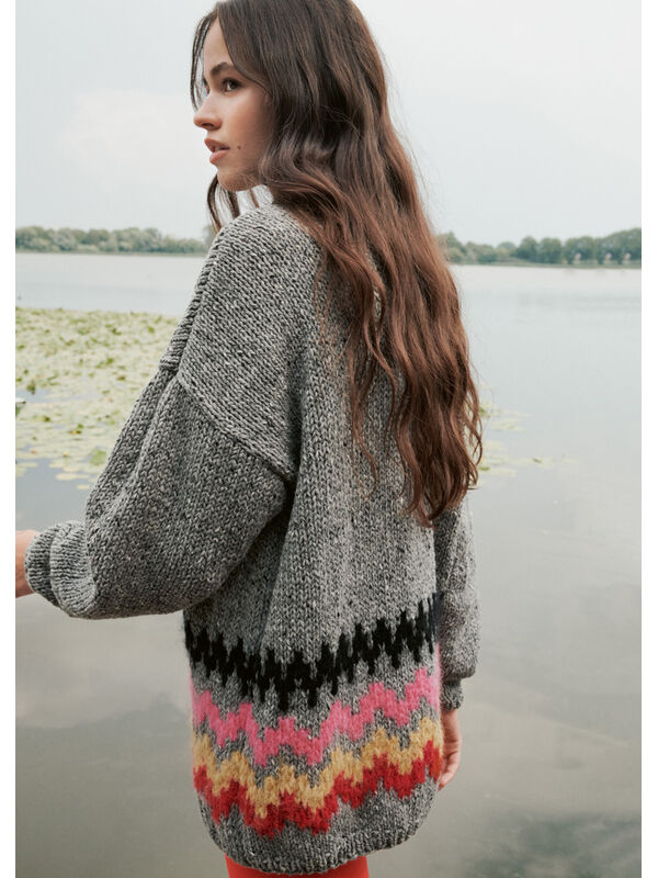 Lana Grossa PULLOVER Country Tweed, Brushy & Furry