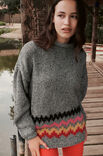 Lana Grossa PULLOVER Country Tweed, Brushy & Furry