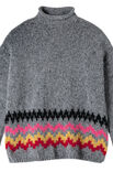 Lana Grossa PULLOVER Country Tweed, Brushy & Furry