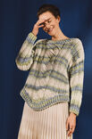 Lana Grossa PULLOVER About Berlin Bulky Print