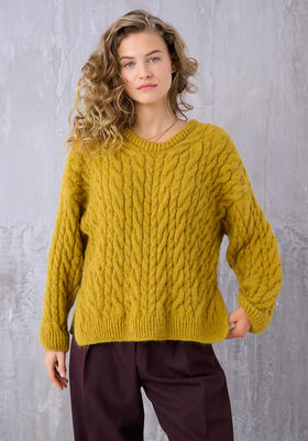 COZY CABLE SWEATER Ecopuno & Setasuri von Lana Grossa