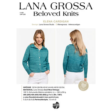 Lana Grossa ELENA CARDIGAN - Beloved Knits No. 3