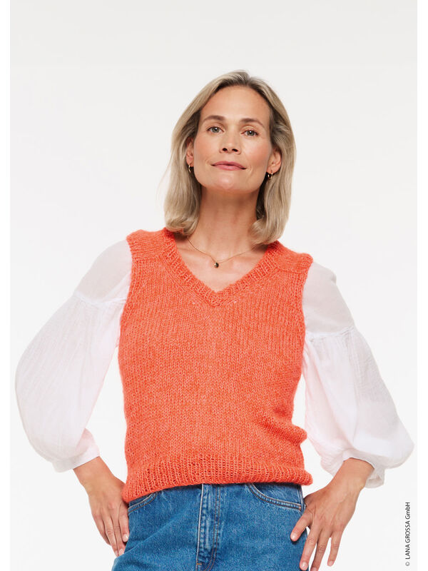 Lana Grossa VIOLA SLIPOVER Cotton Wool & Setasuri