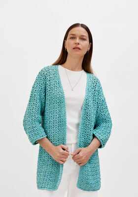 ISABELLA CROCHET CARDIGAN Sottile von Lana Grossa
