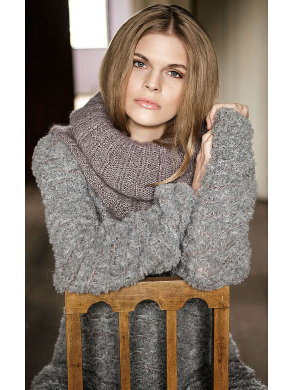 Lana Grossa ROLLKRAGEN IN RIPPEN Silkhair