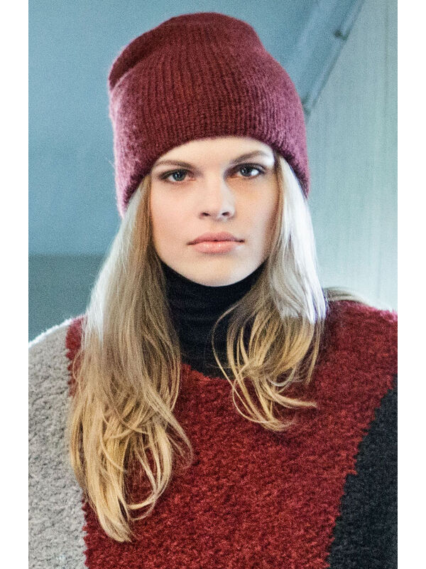 Lana Grossa GEDOPPELTE MÜTZE Alta Moda Alpaca