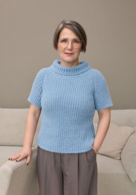 RAGLANPULLOVER MIT HALBARM Cosy Socks von Lana Grossa