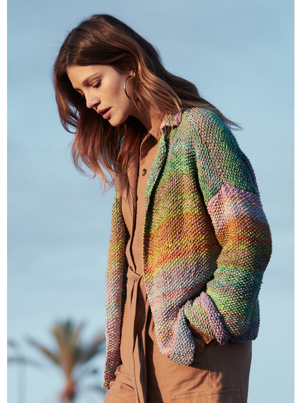 Lana Grossa PERLMUSTER JACKE Gomitolo Lino & Gomitolo Collina