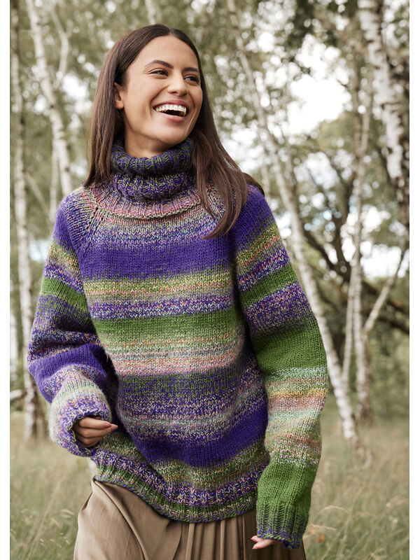 Lana Grossa ROLLKRAGEN-PULLOVER Gomitolo Fusione