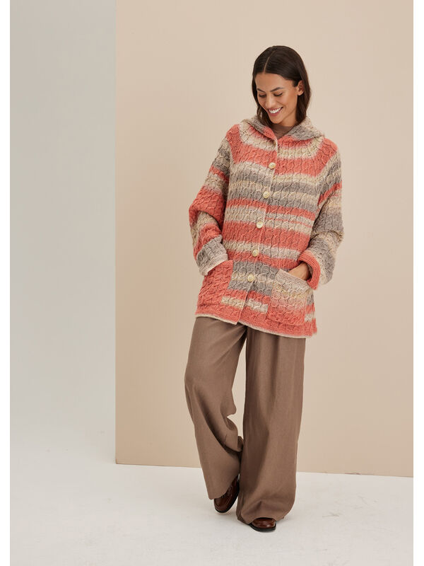 Lana Grossa TOPDOWN-HOODIEJACKE Gomitolo Fusione