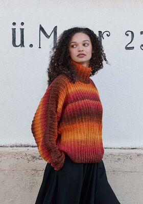 FLEDERMAUS-PULLOVER Gomitolo Versione von Lana Grossa