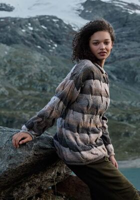 ZOPF-PULLOVER Gomitolo Fumo von Lana Grossa