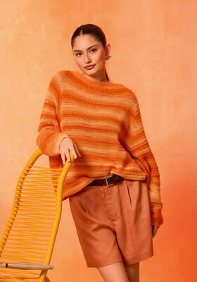 HÄKEL-PULLOVER TOP-DOWN Gomitolo Tono von Lana Grossa