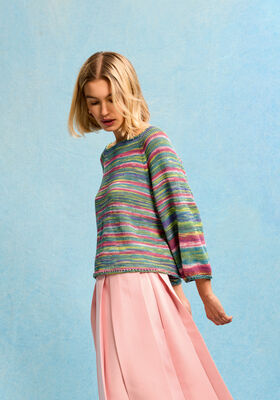 TOP-DOWN-RAGLAN-PULLOVER Gomitolo Alga von Lana Grossa