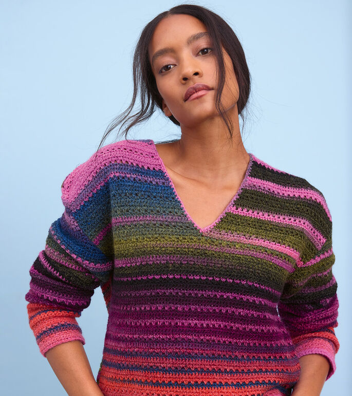 HÄKEL-V-PULLOVER Gomitolo Modo von Lana Grossa