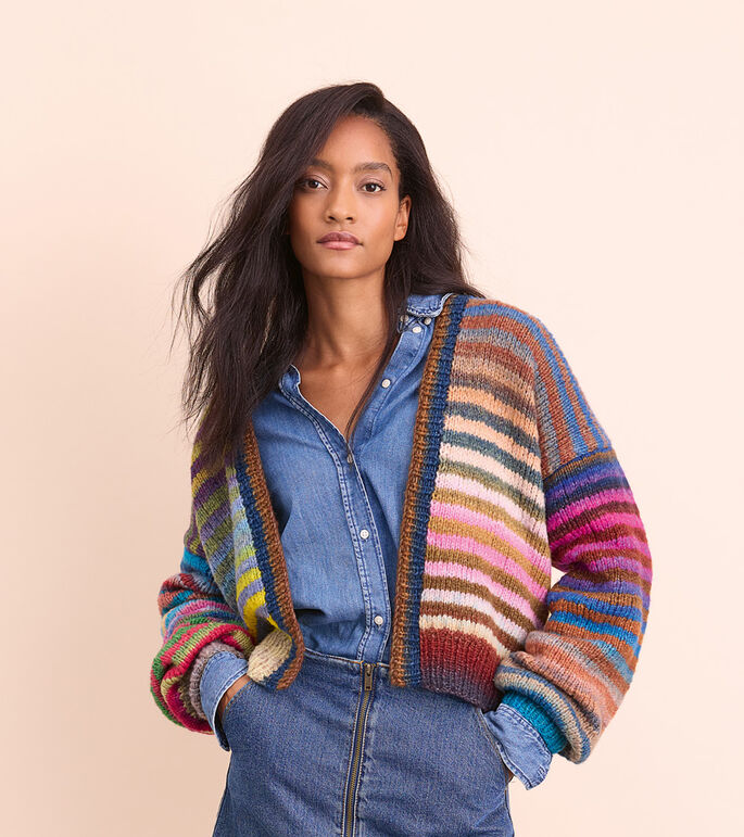 STREIFENCARDIGAN Candy von Lana Grossa