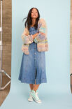 Lana Grossa CARDIGAN TOP-DOWN Candy & Pelliccia