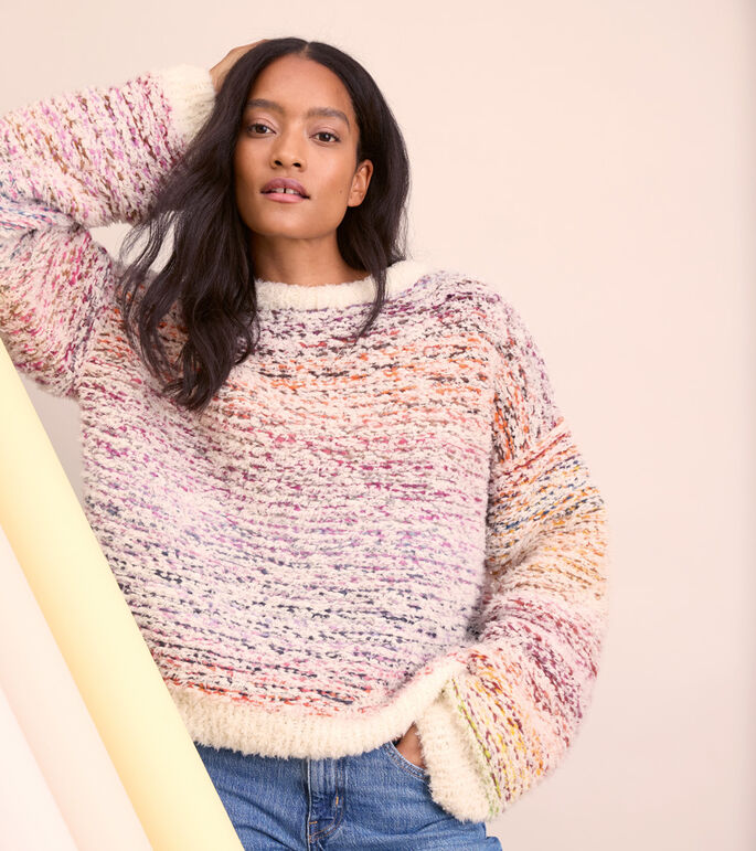 STREIFENPULLOVER Candy & Pelliccia von Lana Grossa