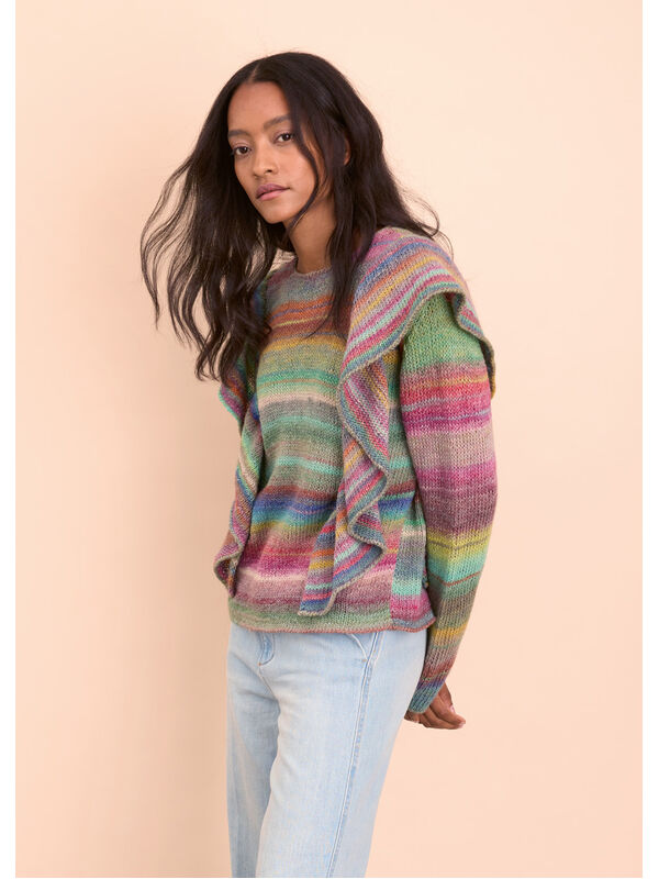 Lana Grossa PULLOVER MIT RÜSCHEN Gomitolo Intenso