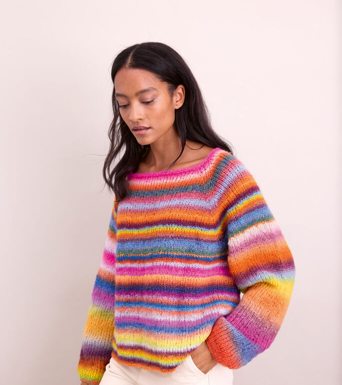 RAGLAN-PULLOVER TOP-DOWN Candy von Lana Grossa