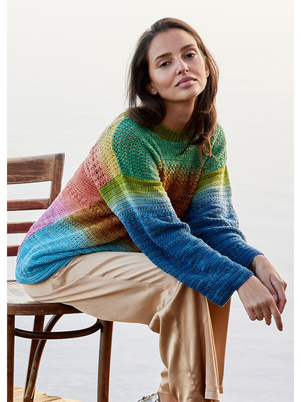 Lana Grossa PULLOVER Cool Wool Lace Hand-dyed