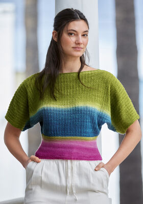 PULLOVER Cool Wool Lace hand-dyed von Lana Grossa