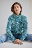 Lana Grossa DAMENRAGLANPULLOVER Cool Wool hand-dyed