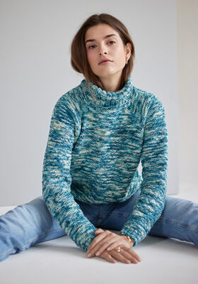 DAMENRAGLANPULLOVER Cool Wool hand-dyed von Lana Grossa