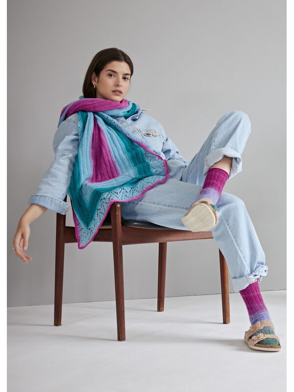 Lana Grossa STOLA Cool Wool Lace hand-dyed