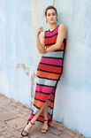 Lana Grossa GESTREIFTES MAXIKLEID Elastico