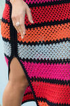 Lana Grossa GESTREIFTES MAXIKLEID Elastico