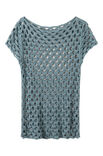 Lana Grossa SHIRT IM FILIGRANEN LOCHMUSTER Solo Lino