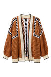 Lana Grossa CARDIGAN MIT QUADRATISCHEN MOTIVEN IM STÄBCHENLOCHMUSTER Soft Cotton