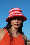 Lana Grossa GESTREIFTER HUT IN FESTEN MASCHEN The Tube